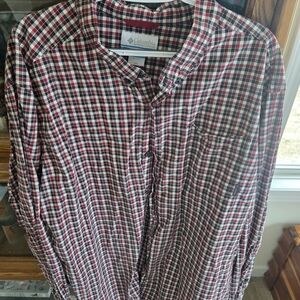 Columbia Men's Multicolor Plaid Dress Shirt